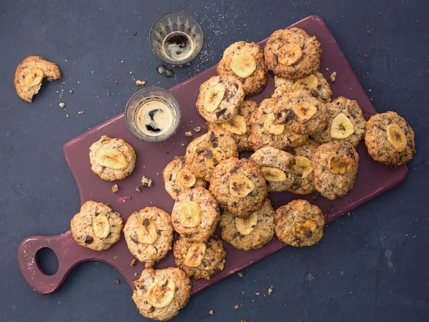 Schokoladen-Bananen-Cookies