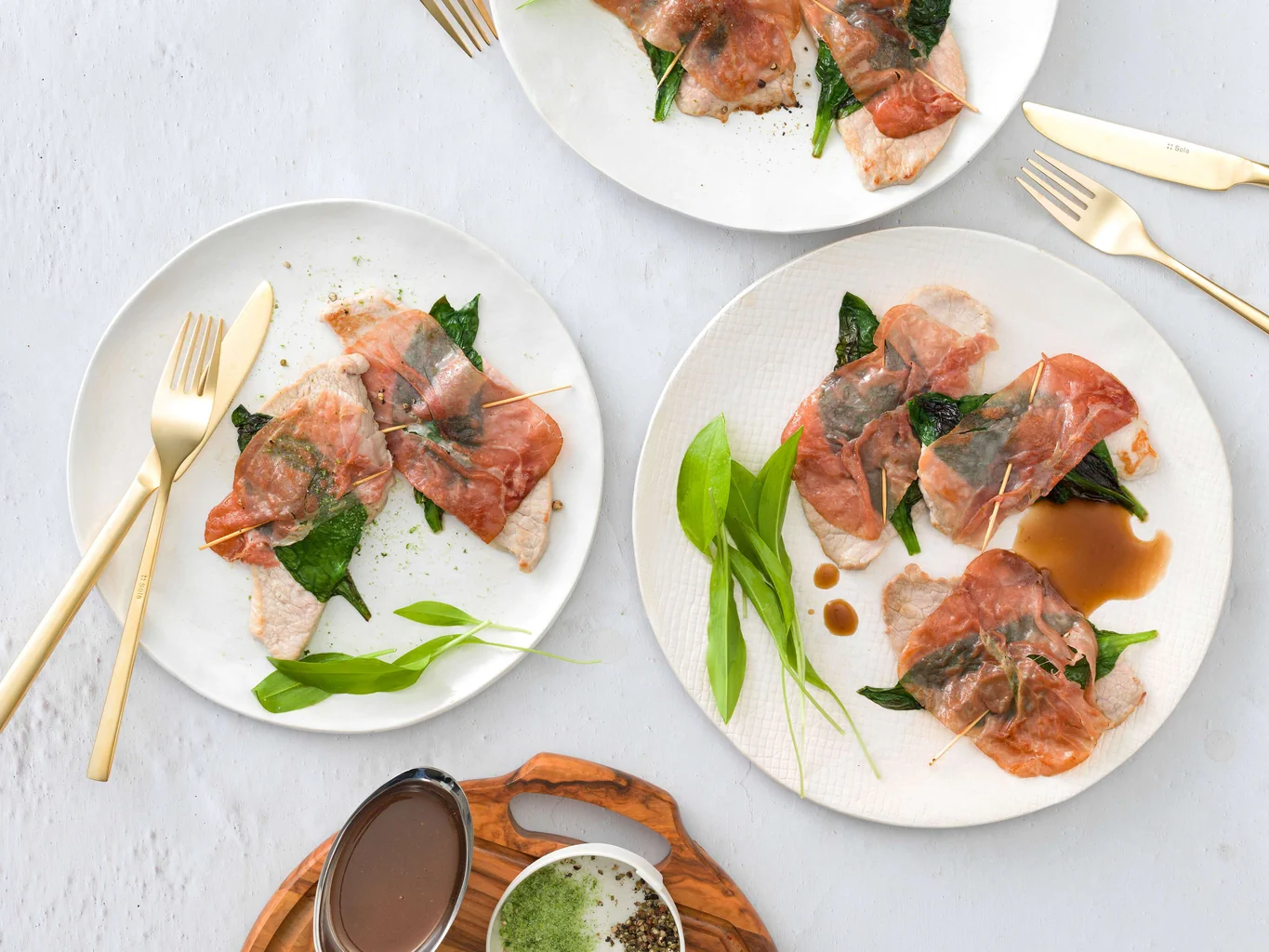Saltimbocca all'aglio orsino