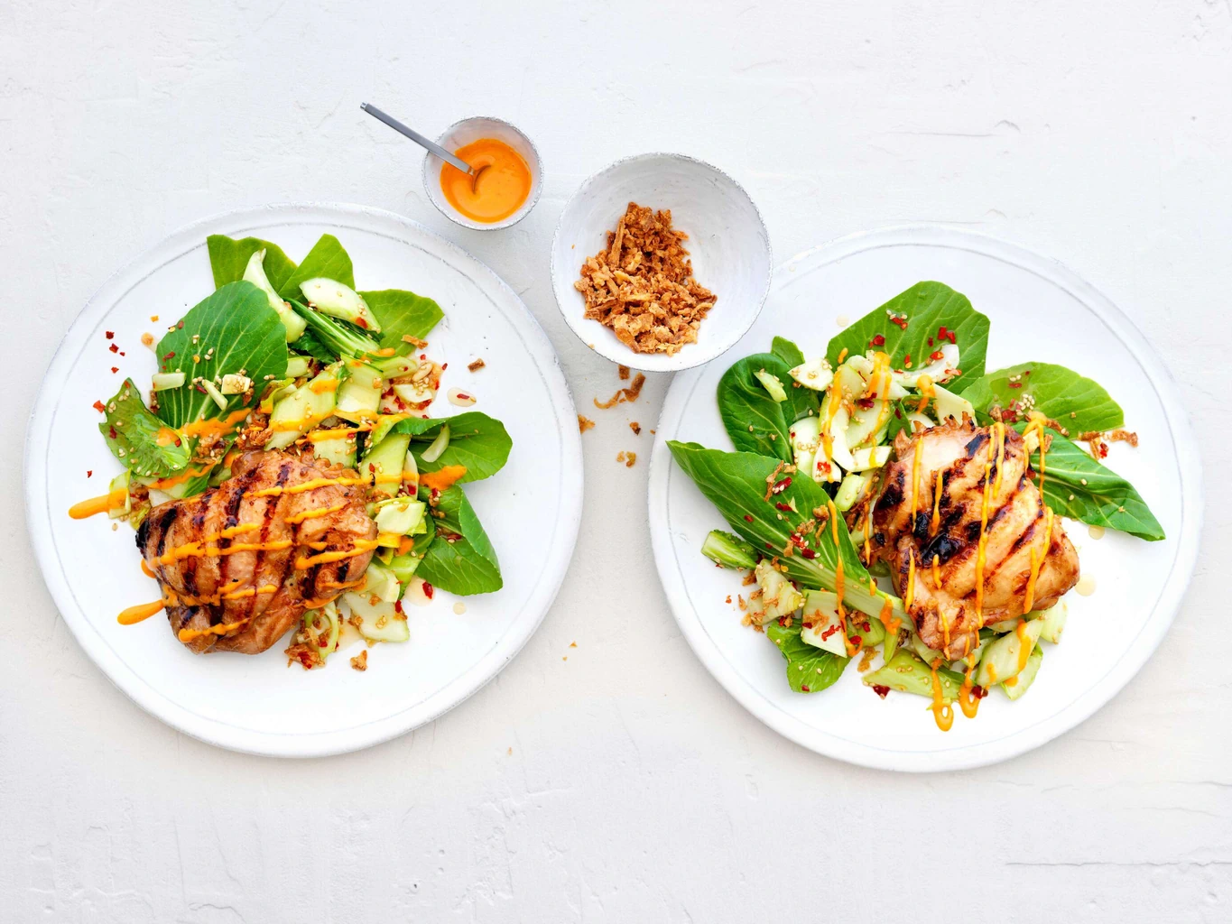 Pouletsteak mit knusprigem Pak-Choi-Salat