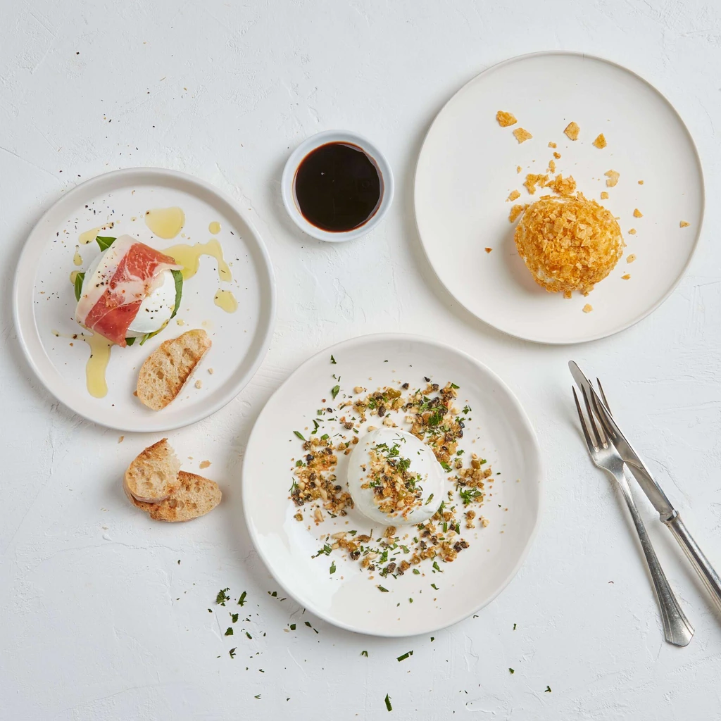 Büffel-Mozzarella dreimal anders