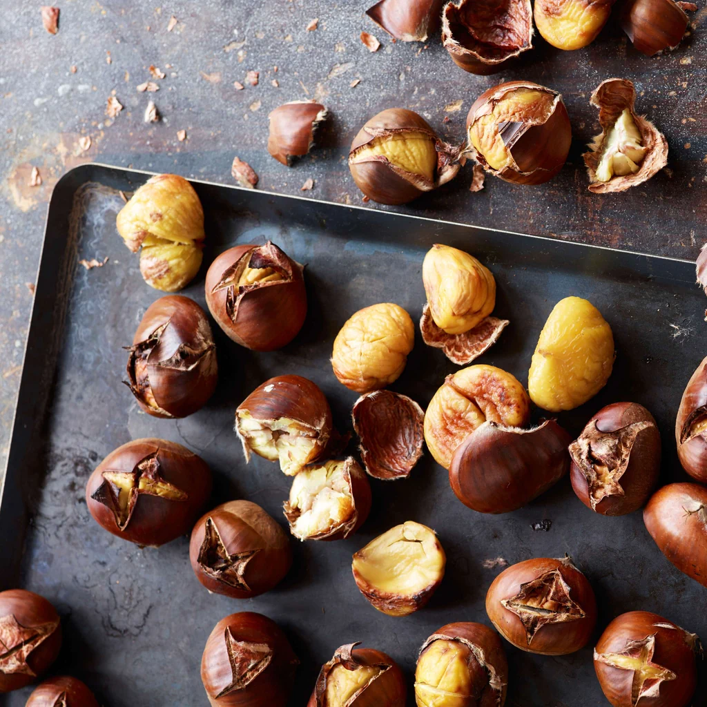 Castagne al forno