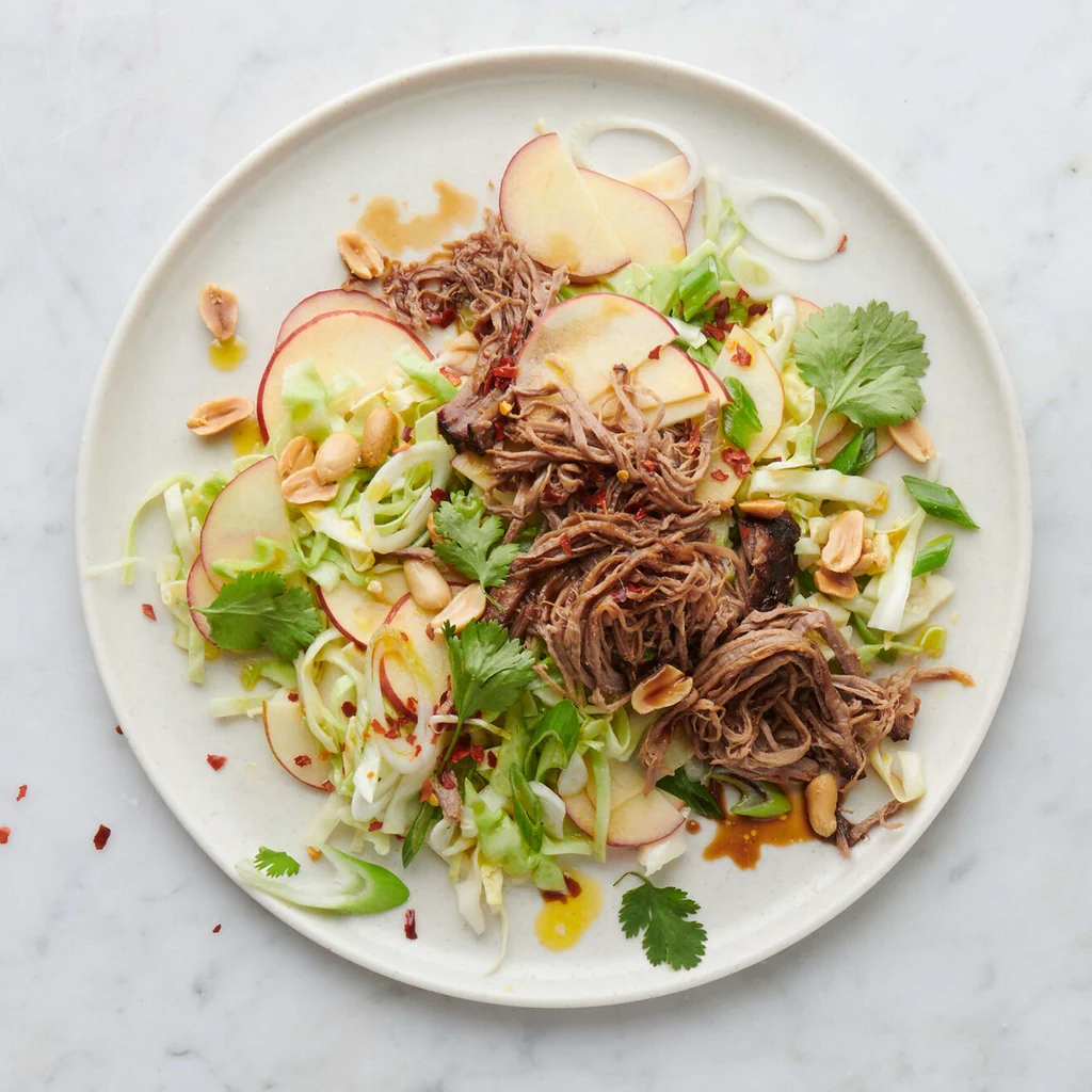 Pulled Beef mit Apfel-Coleslaw