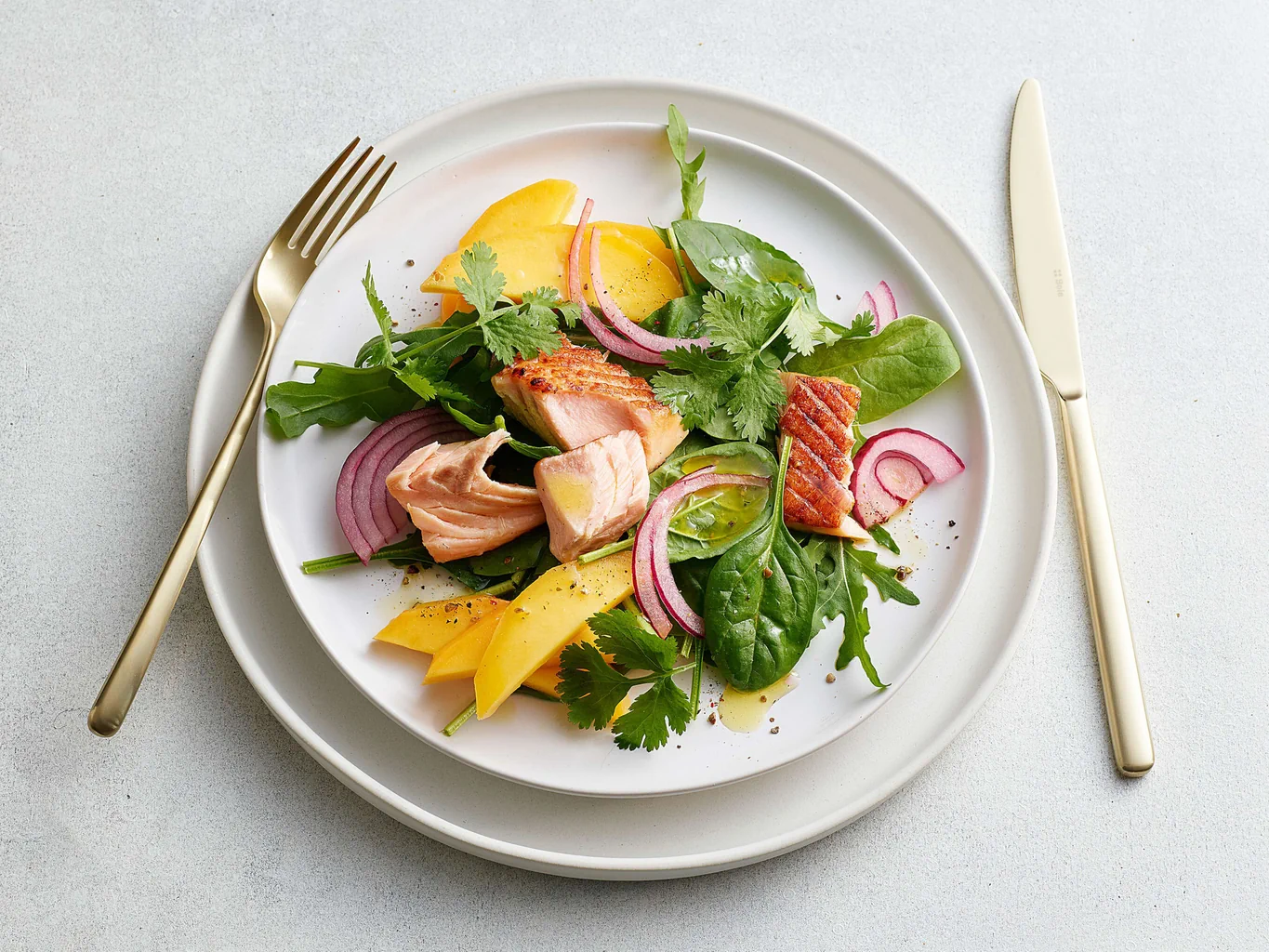 Lachs-Mango-Salat