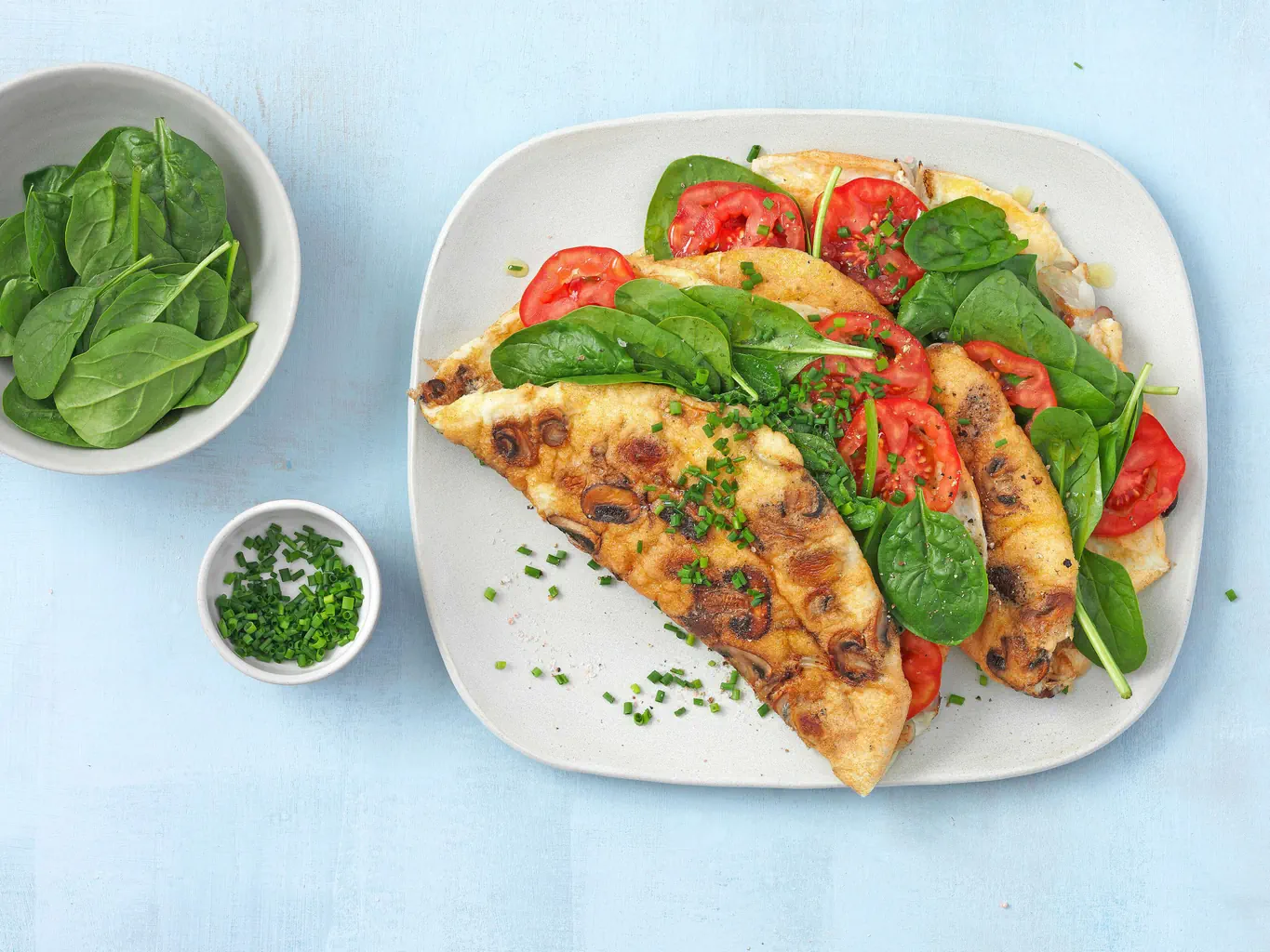Omelette aux champignons