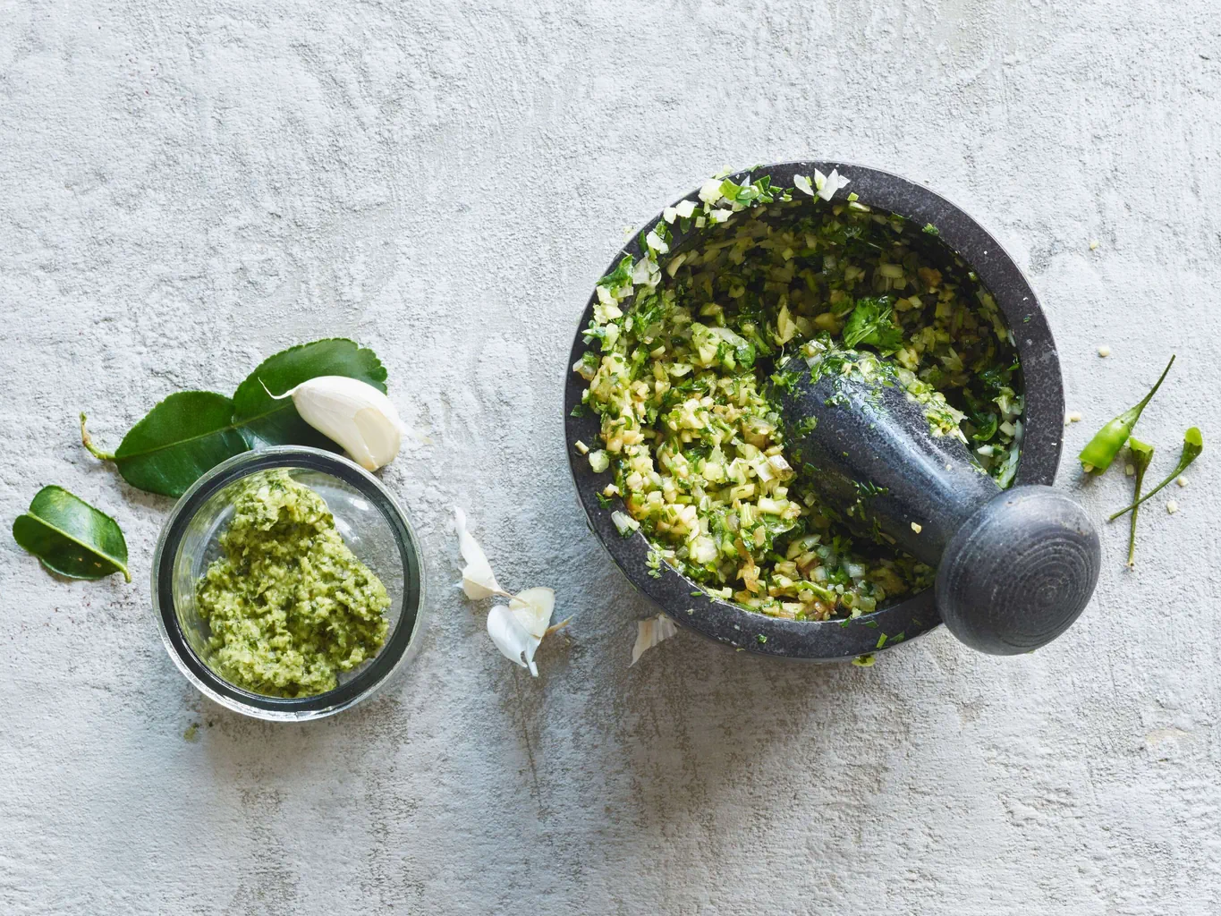 Grüne Curry-Paste vegan