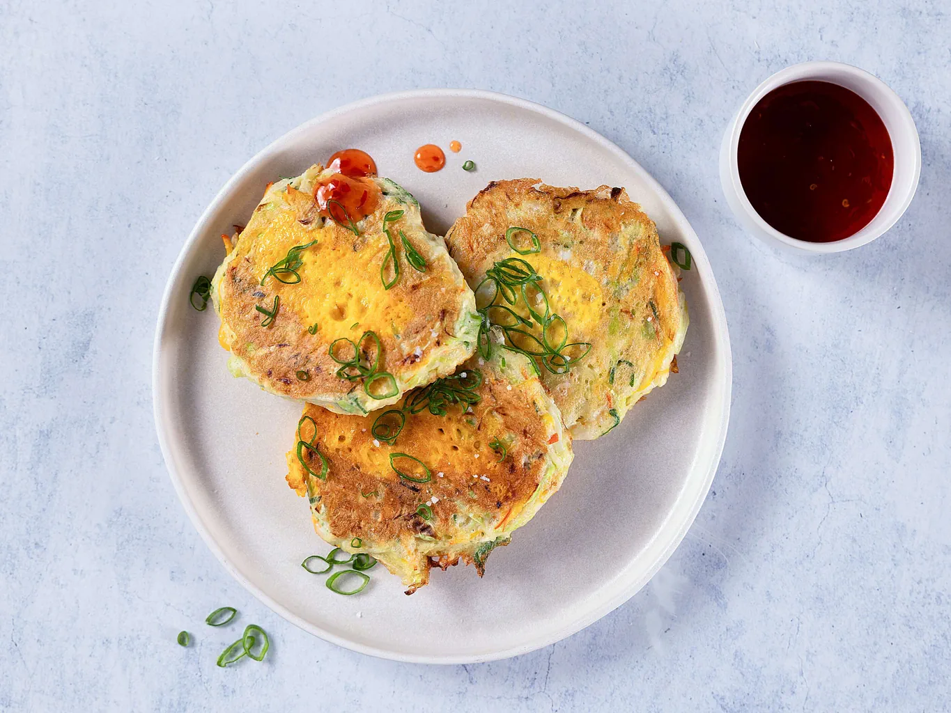 Tortilla de chou et de courge à la coréenne