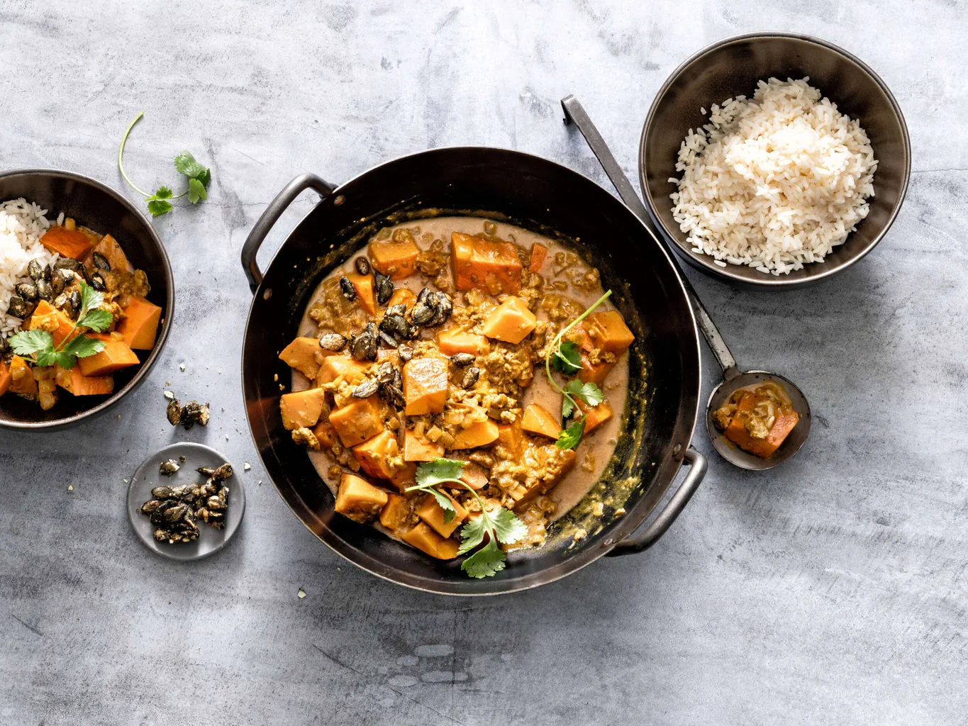 Kürbis-Quorn-Curry