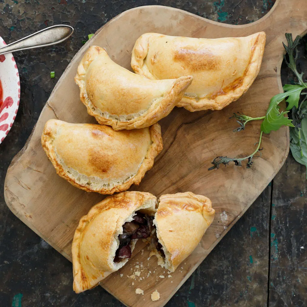 Empanadas mit Bohnen und Champignons