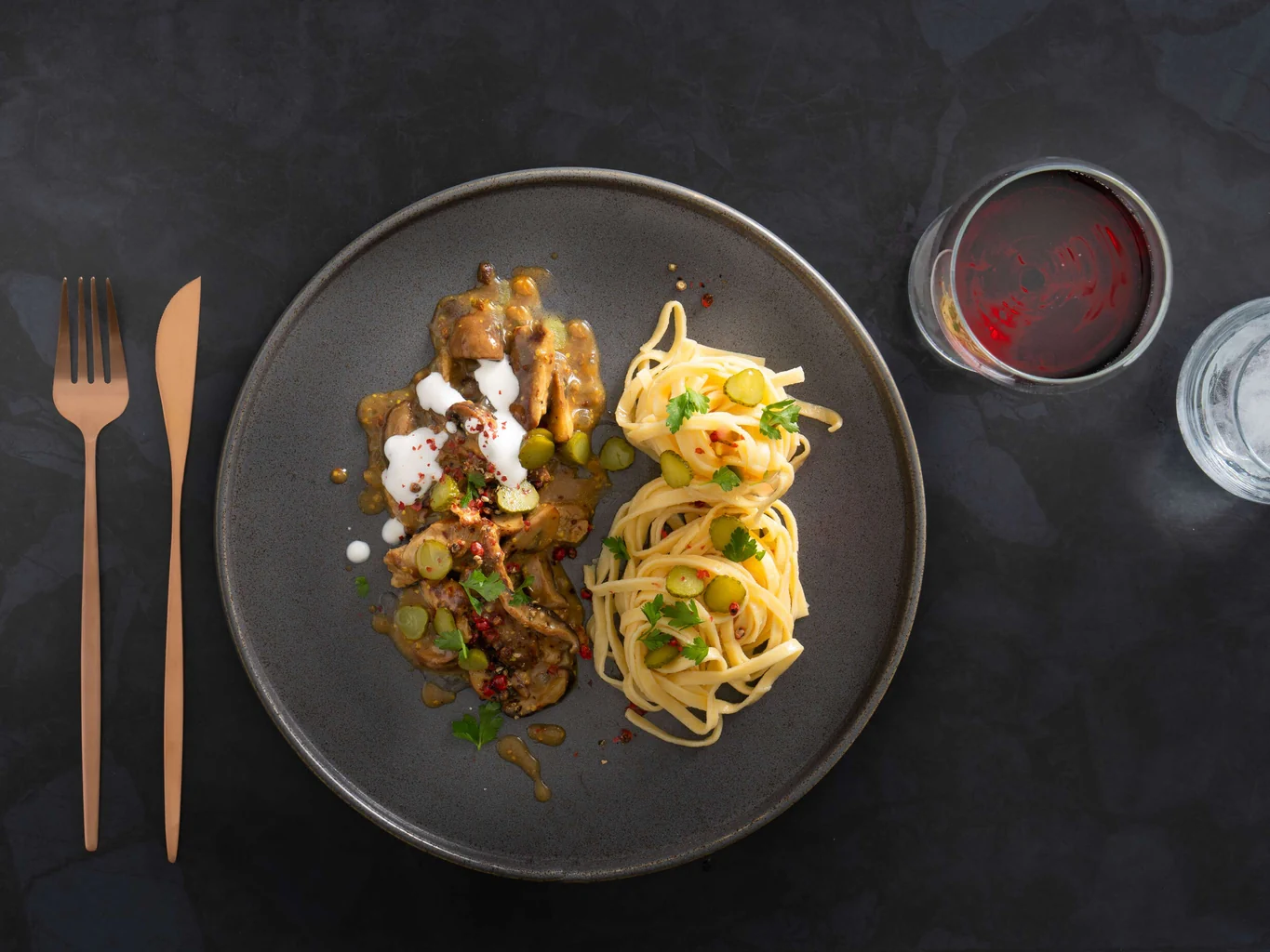 Veganes Stroganoff