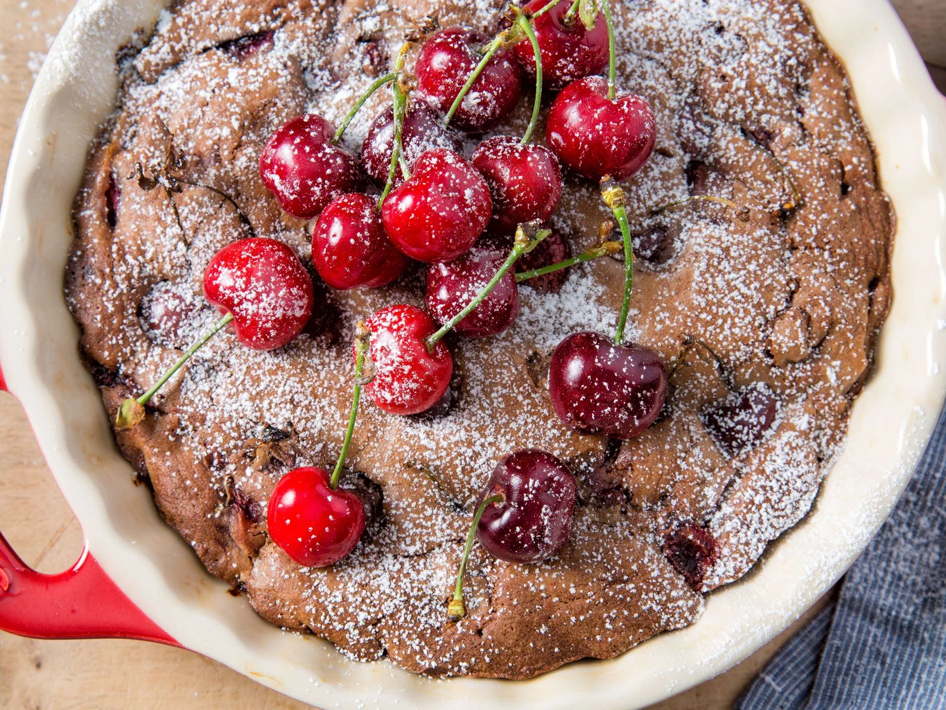Kirschen-Brownie