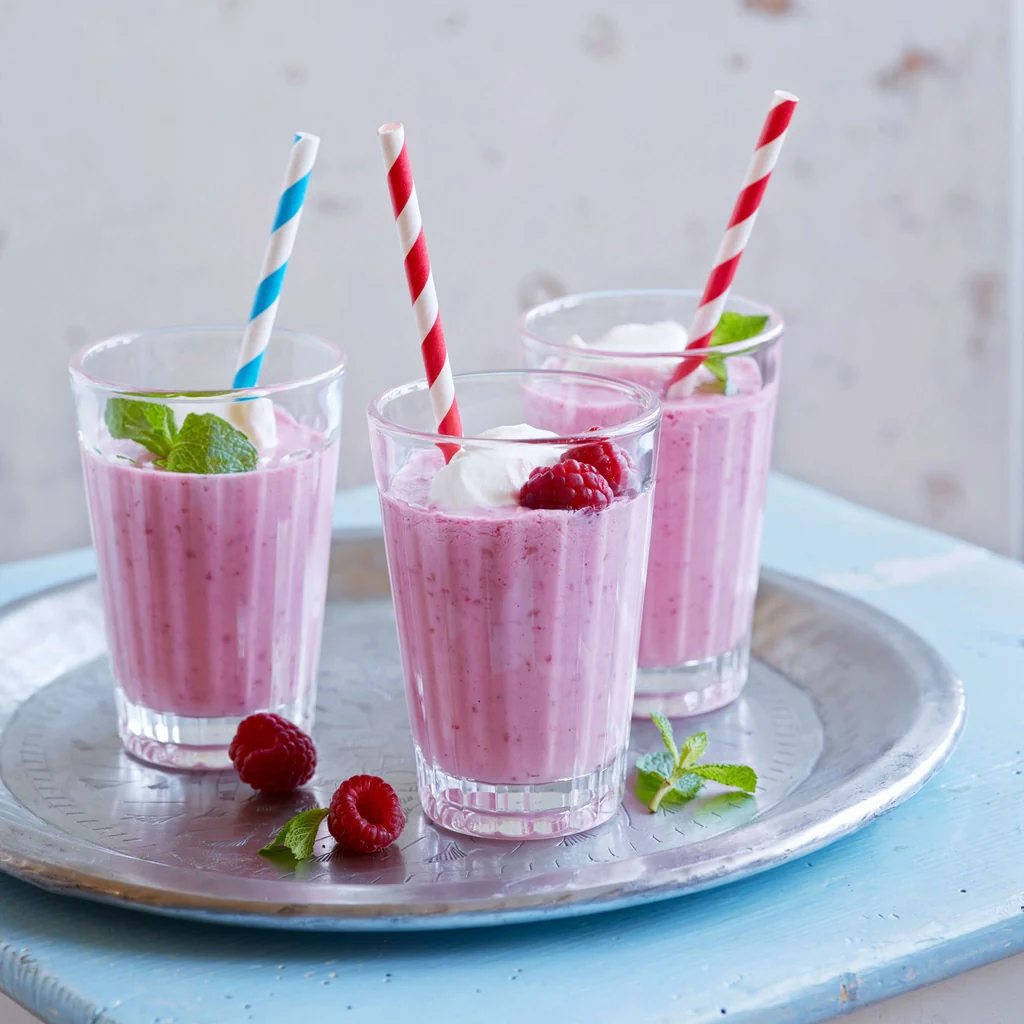 Frappé vanille-framboise