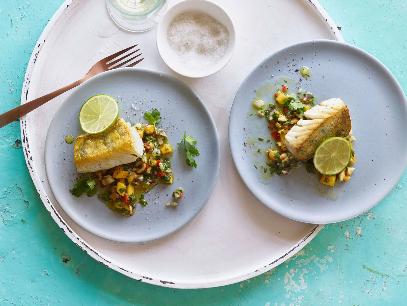 Filetto di lucioperca con salsa al coriandolo