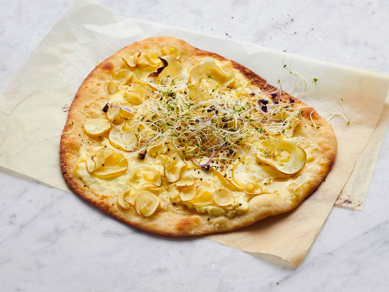 Pizza bianca al mascarpone