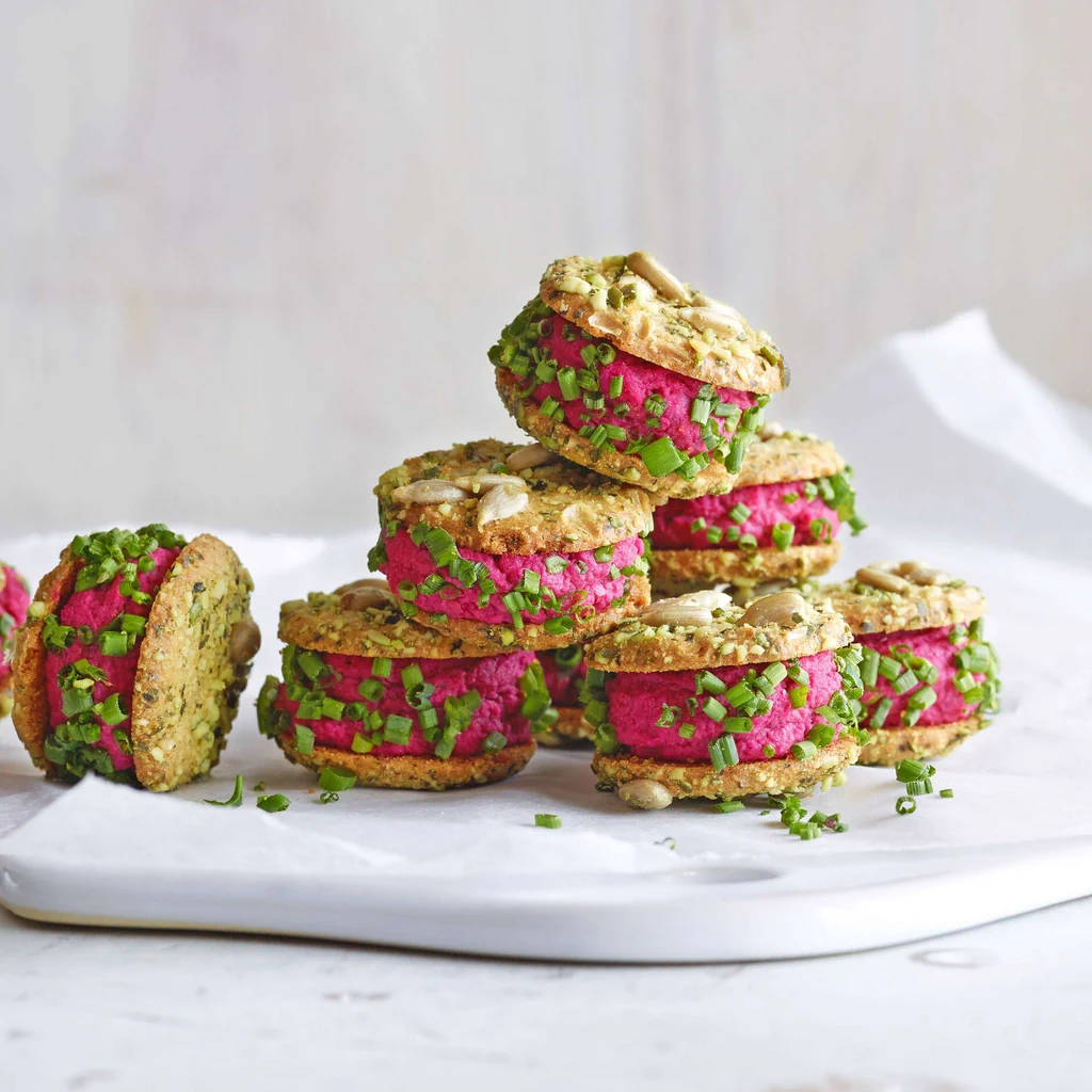Mini sandwich all'hummus