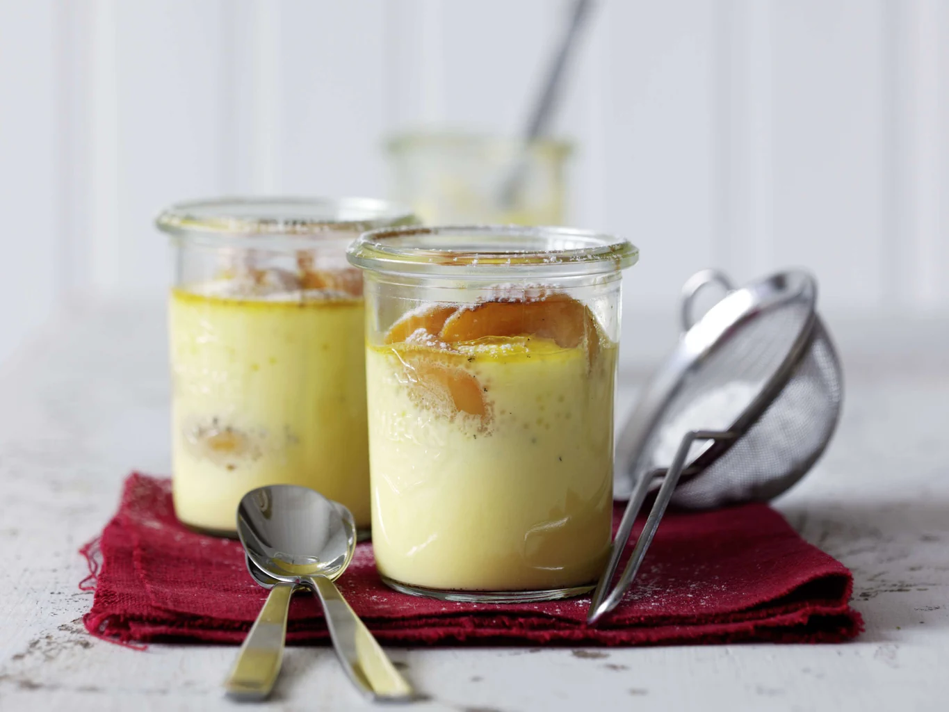 Flan aux abricots