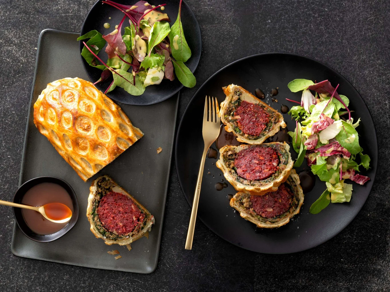 Veganes Filet im Teig