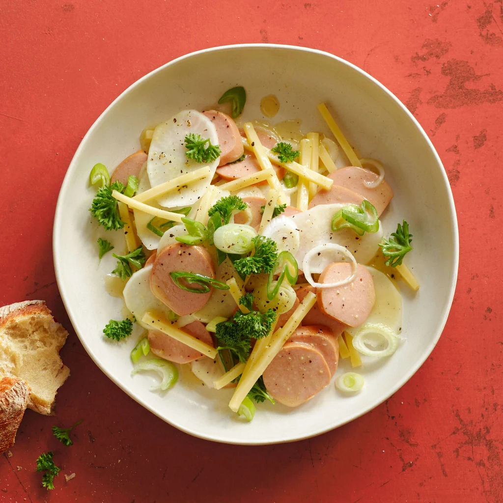 Salade de cervelas au fromage