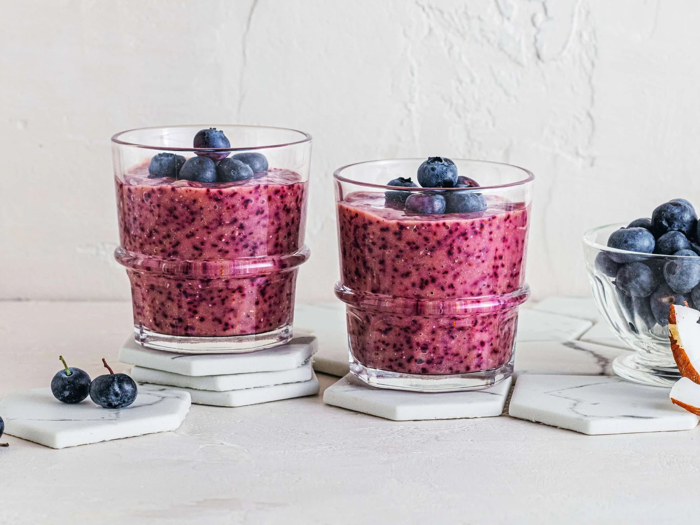 Heidelbeer-Kokos-Smoothie