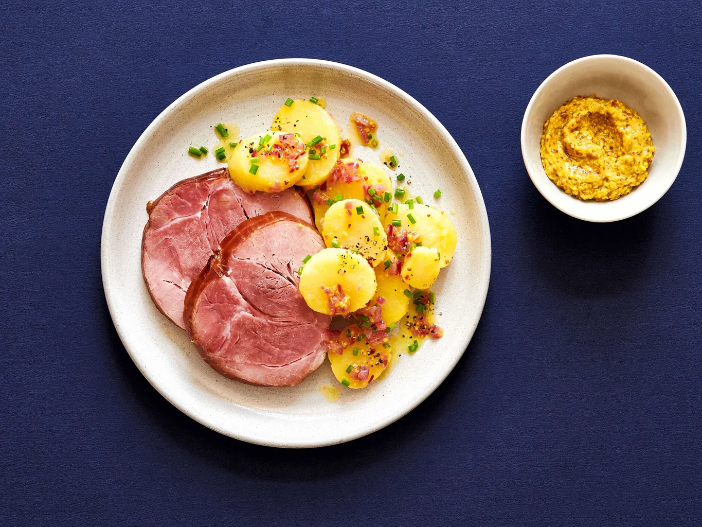 Jambon roulé avec salade de pommes de terre