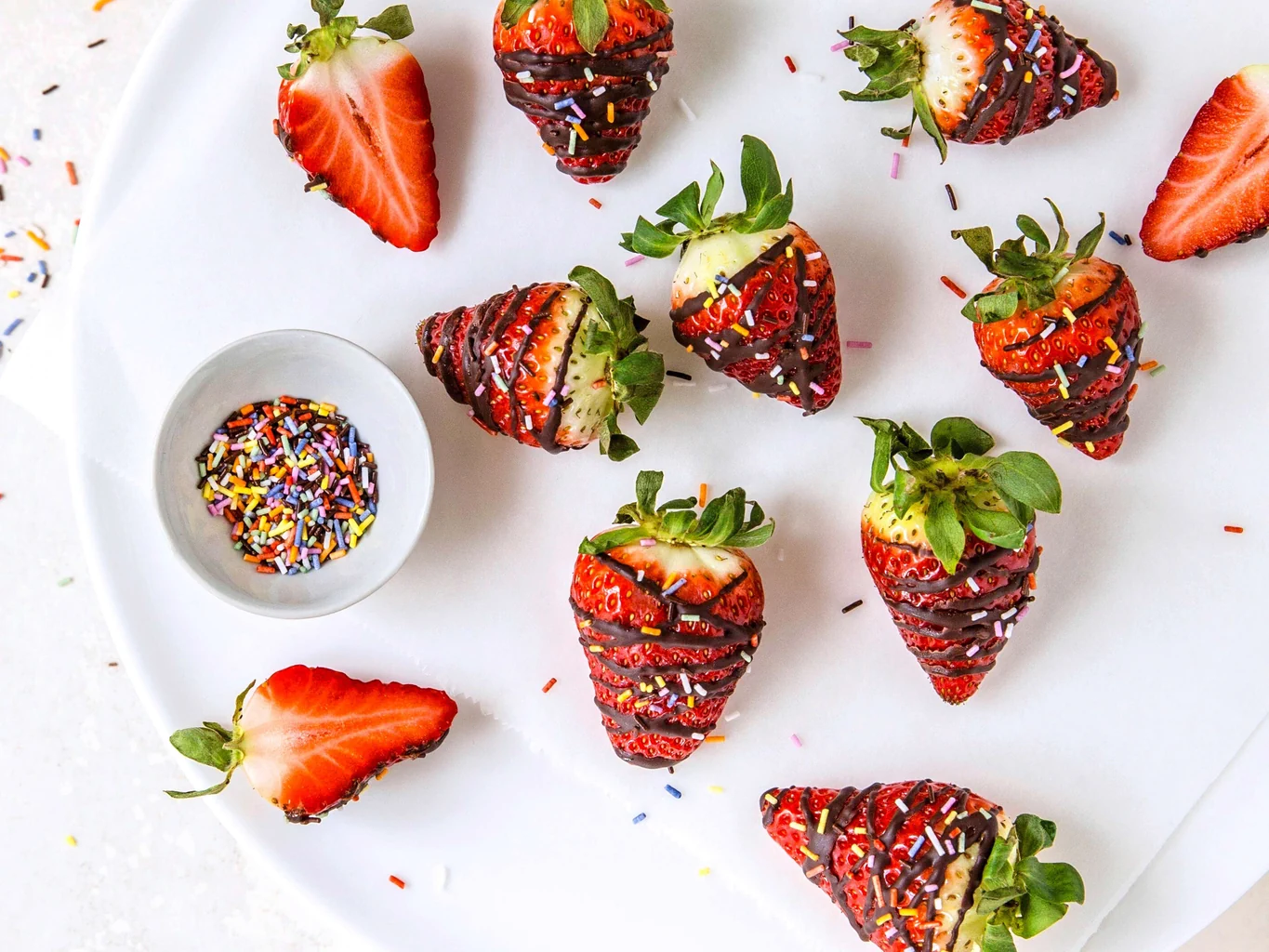 Fraises au chocolat