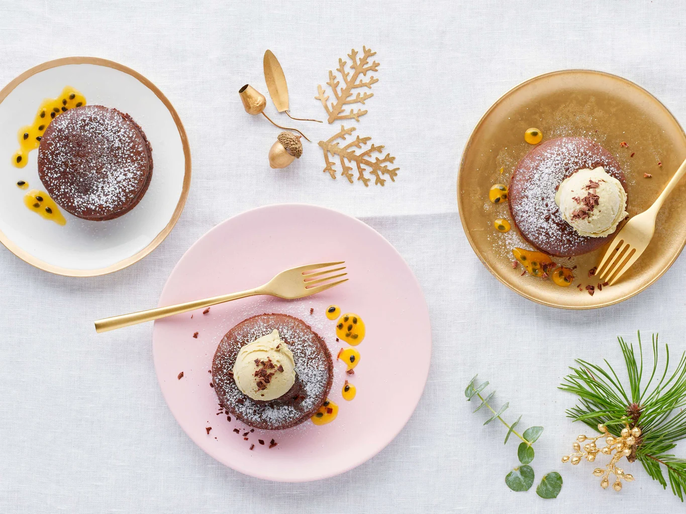Tortino al cioccolato e miele di fiori d'arancio
