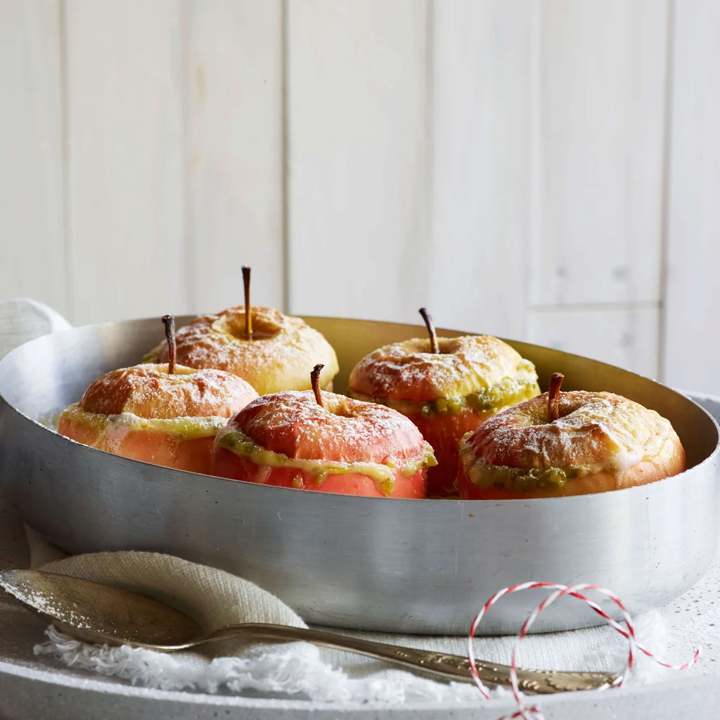 Pommes au four avec pistaches