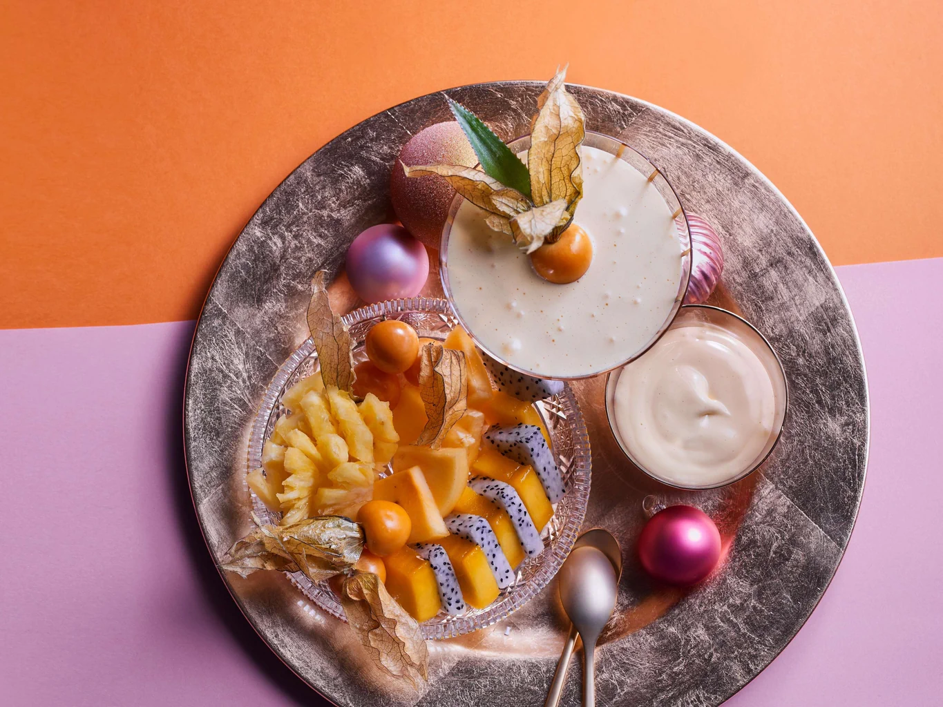 Sabayon aux fruits de la passion avec fruits exotiques
