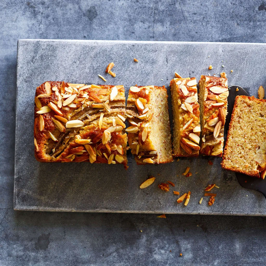 Cake aux bananes et aux amandes