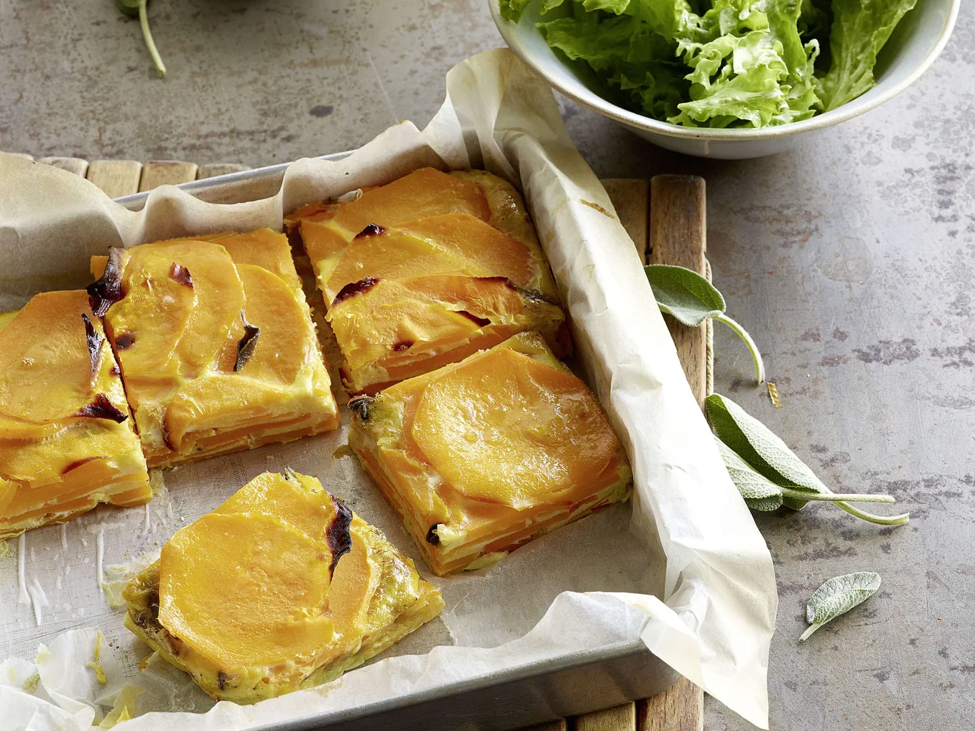 Tortilla di zucca e salvia