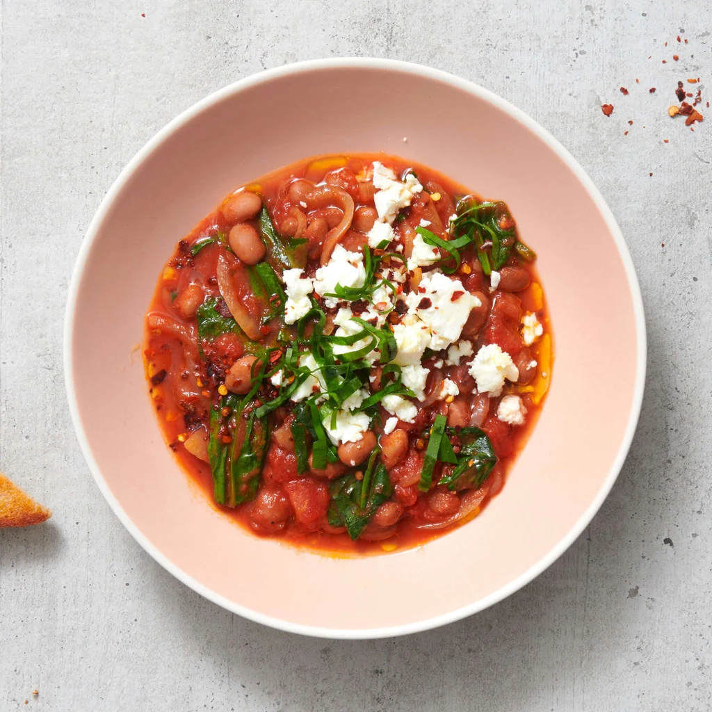 Bärlauchbohnen mit Feta