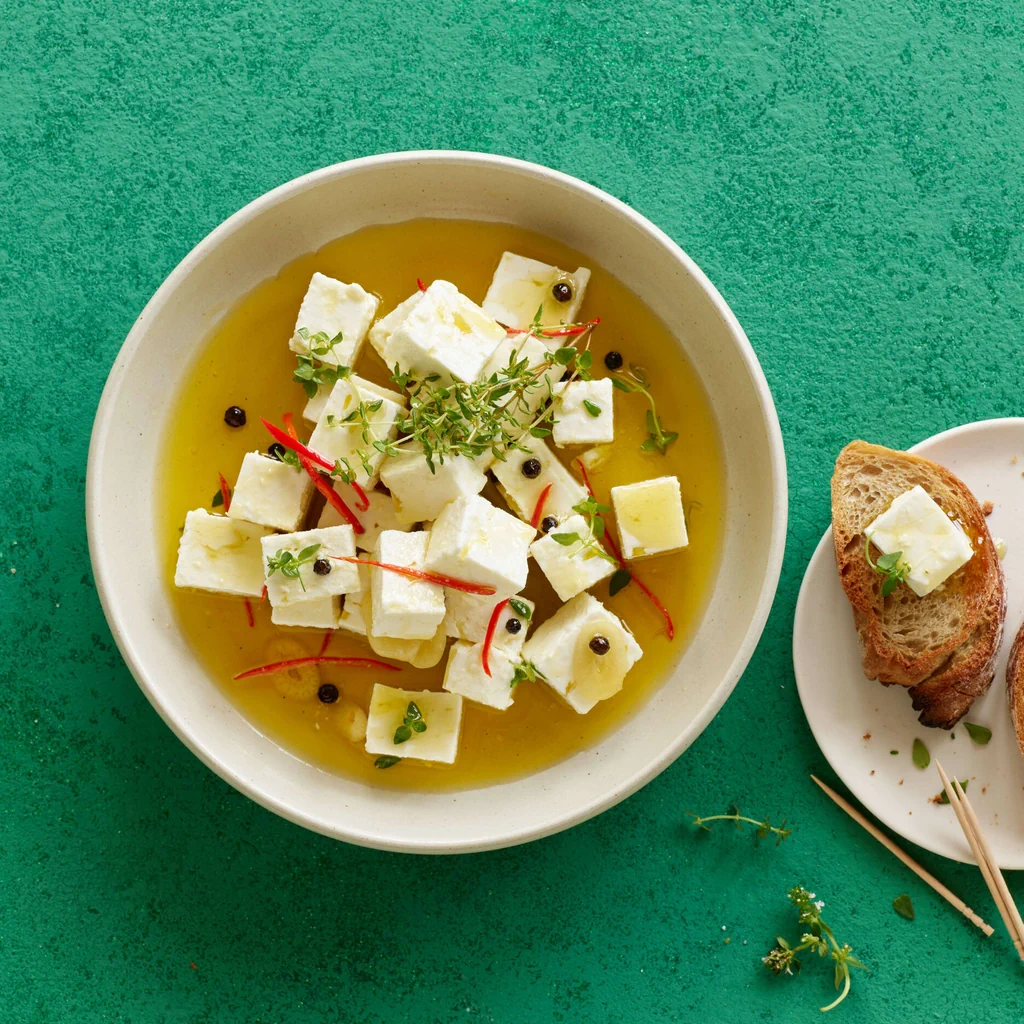Marinierter Feta