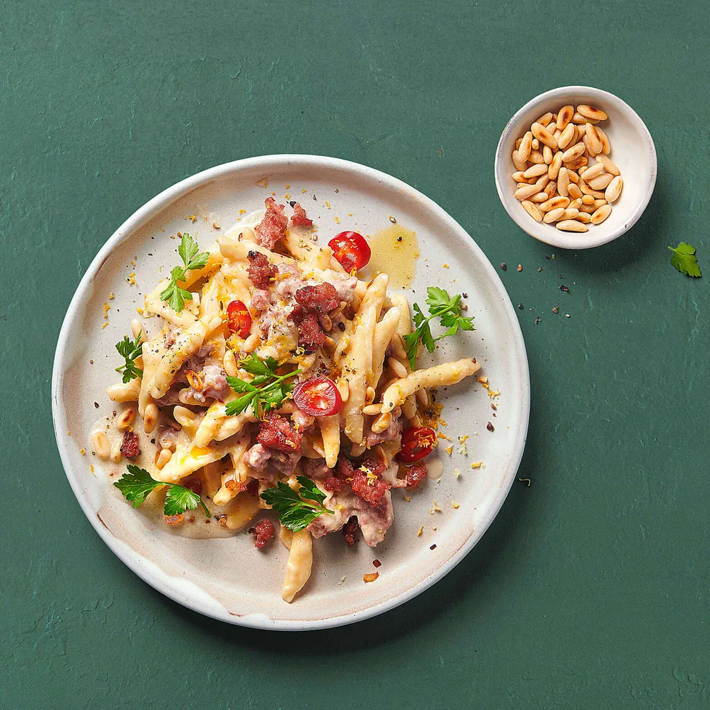 Pasta mit Salsiccia und Pecorino