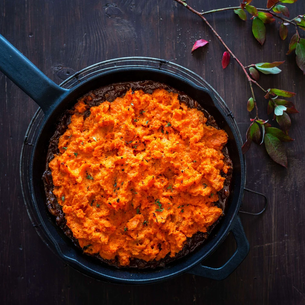 Shepherd’s pie di manzo e patate dolci