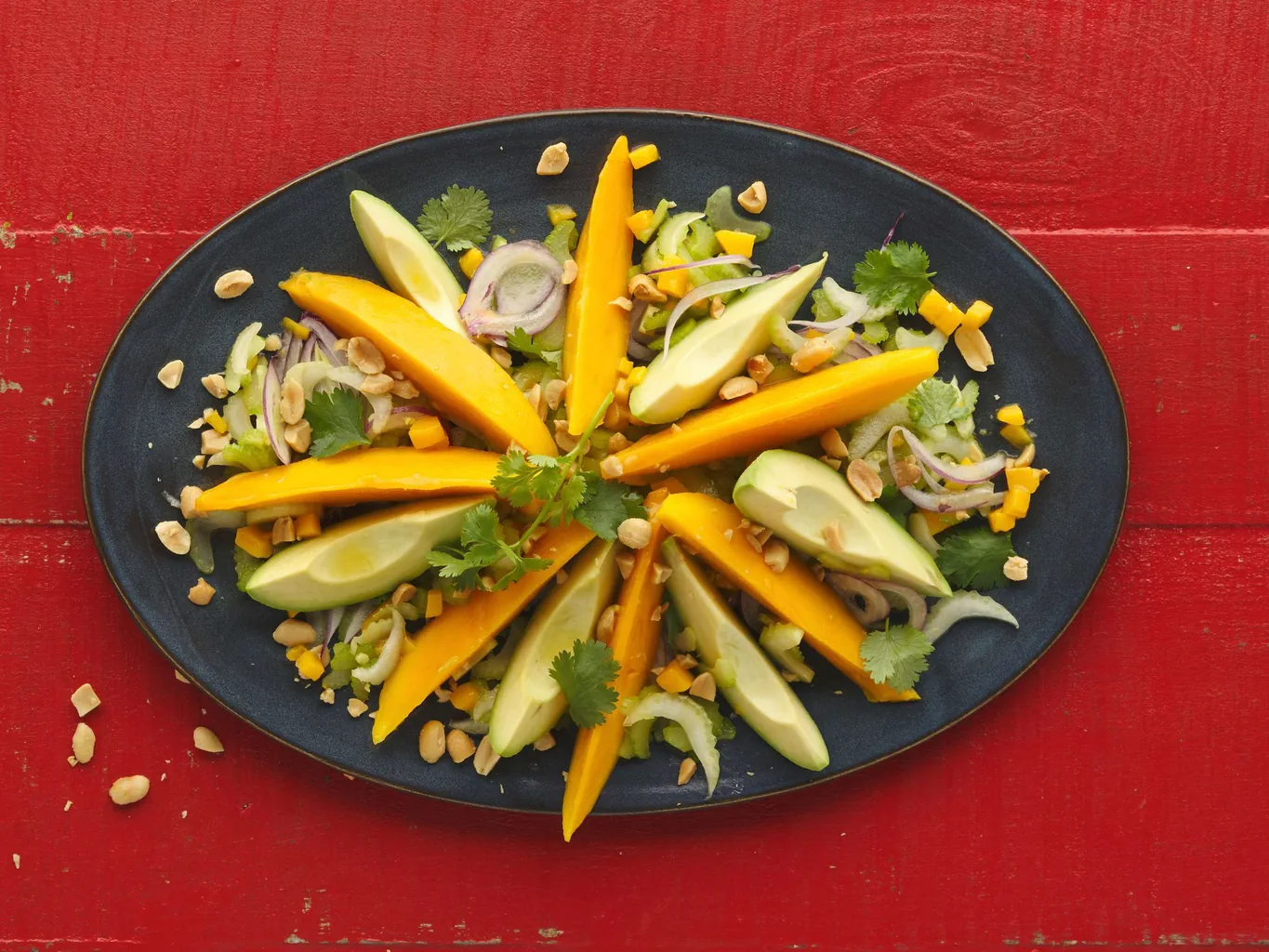 Salade asiatique avec mangue