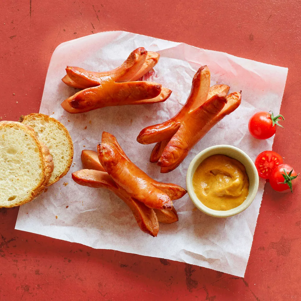 Crabe de cervelas avec moutarde BBQ