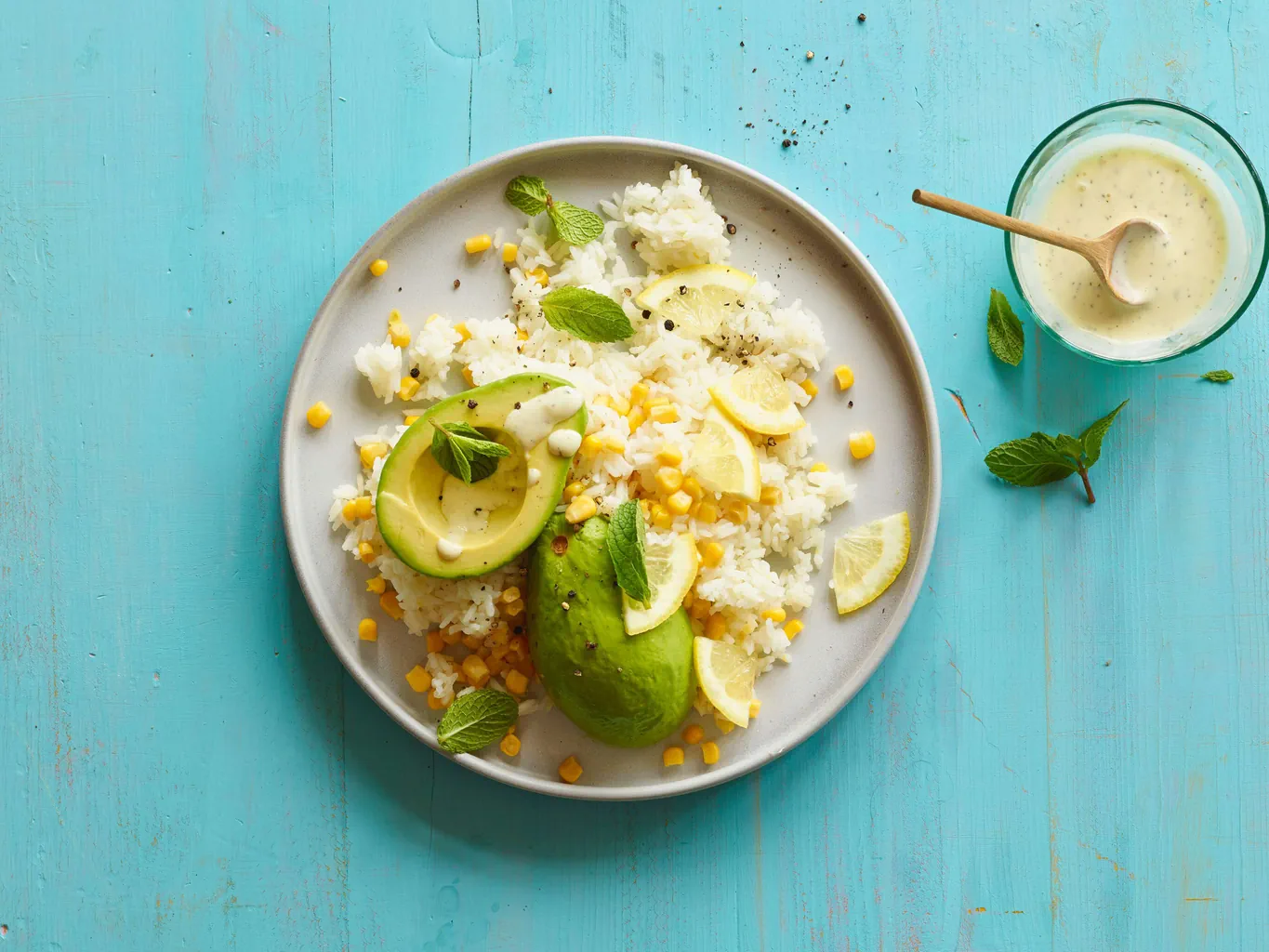 Salade de riz et de maïs