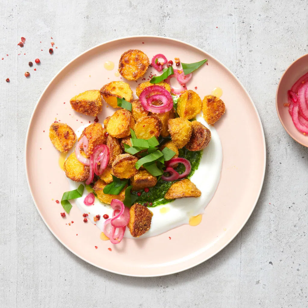 Crispy Kartoffeln mit Bärlauch
