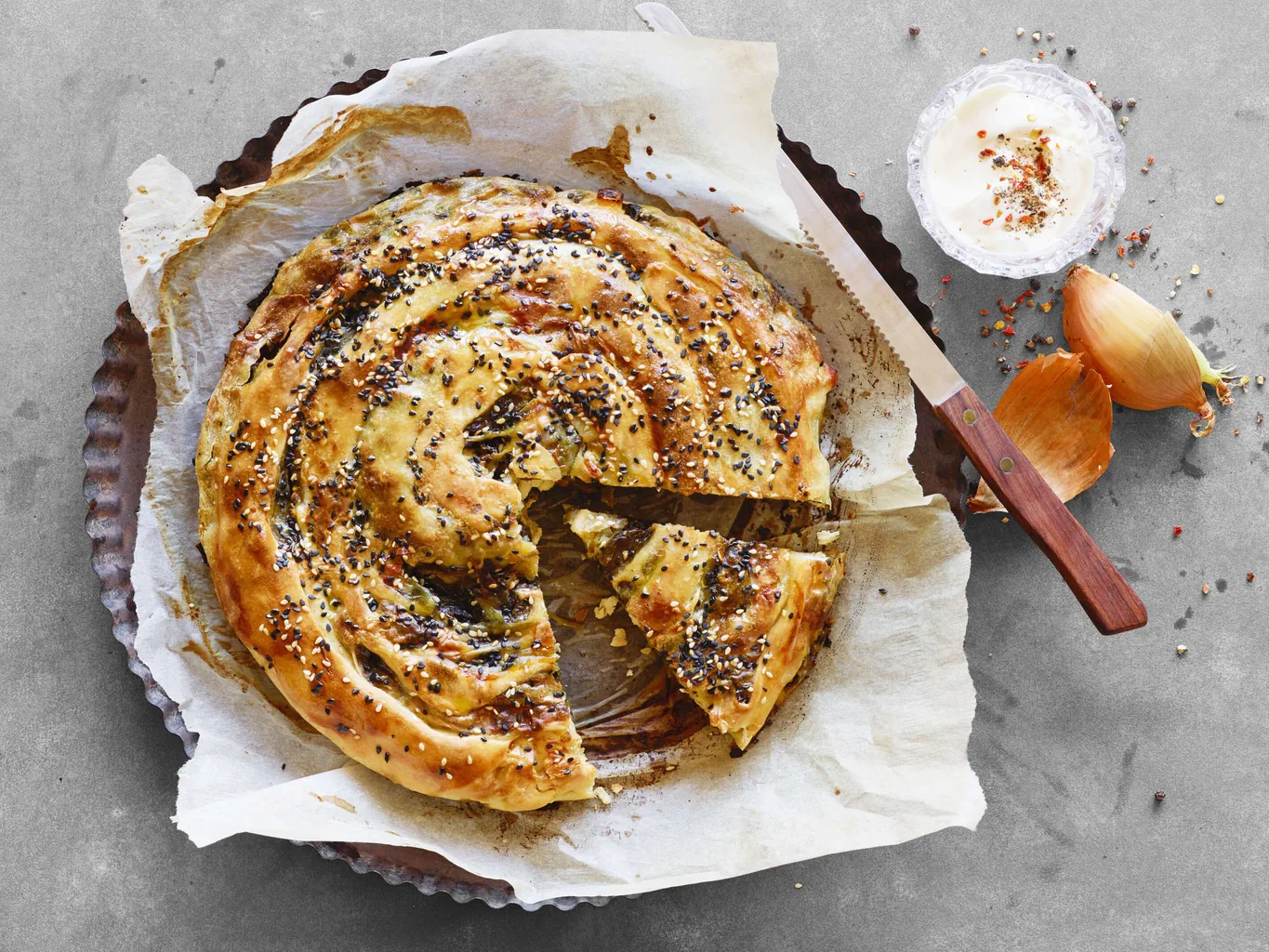 Börek mit Spinat und Feta