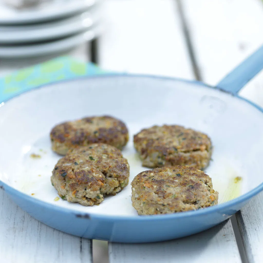 Gemüse-Rindfleisch-Burger