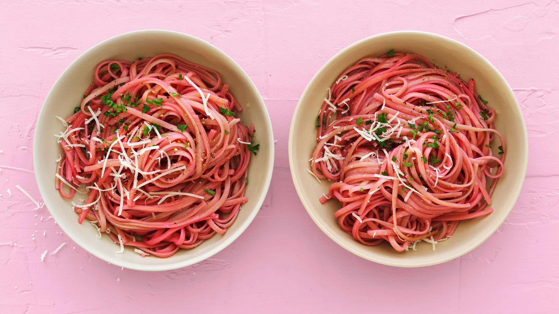 Linguine rosa al limone
