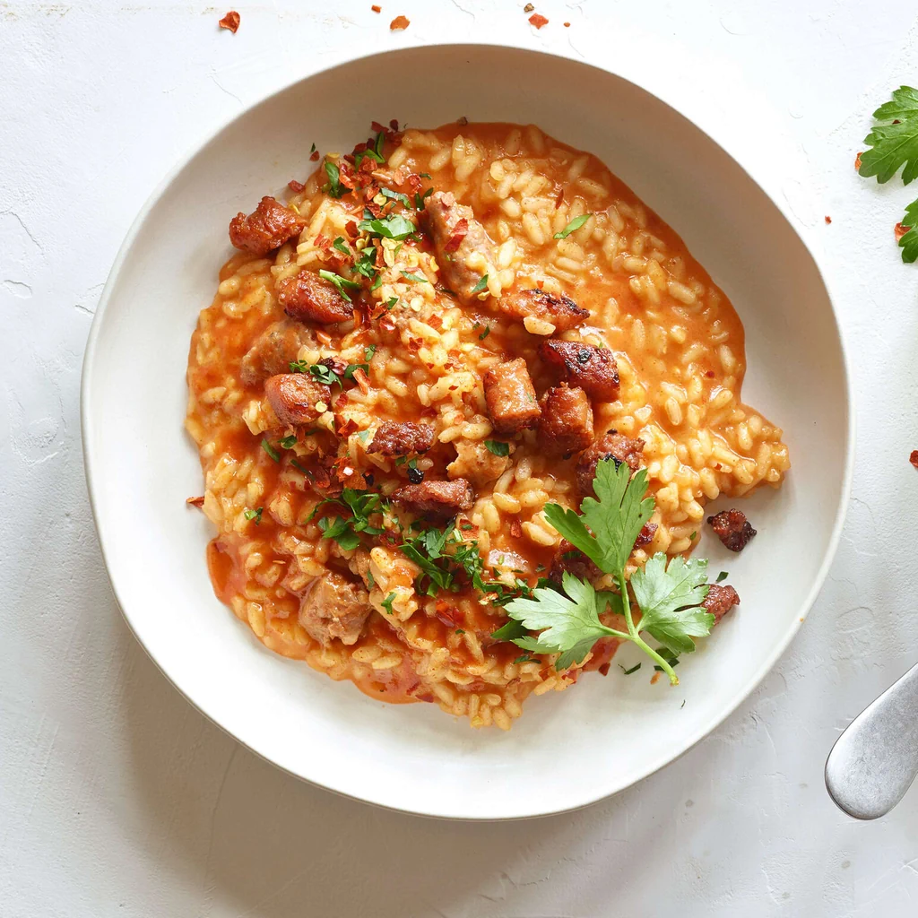 Risotto con salsiccia