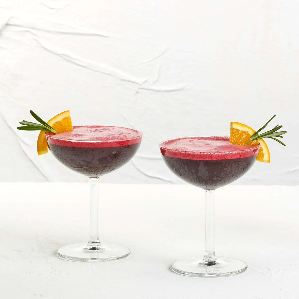 Mocktail mirtilli-ginger beer