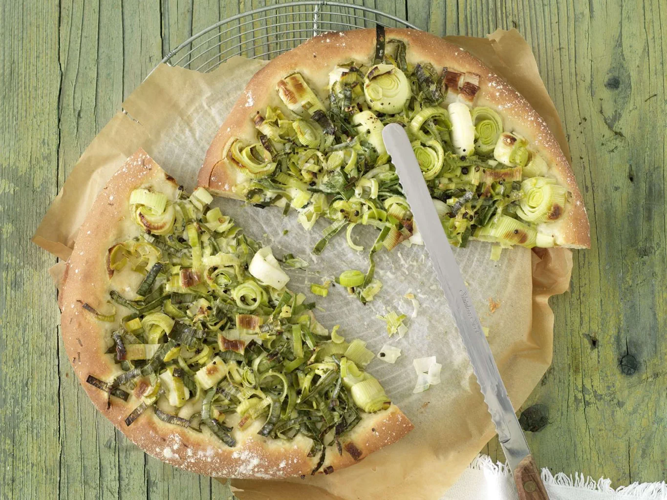 Gâteau aux poireaux