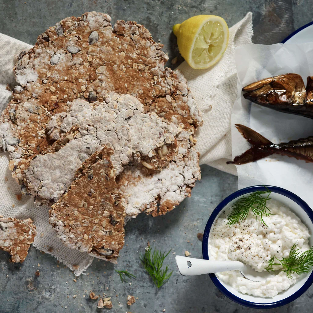 Knäckebröd avec maquereau