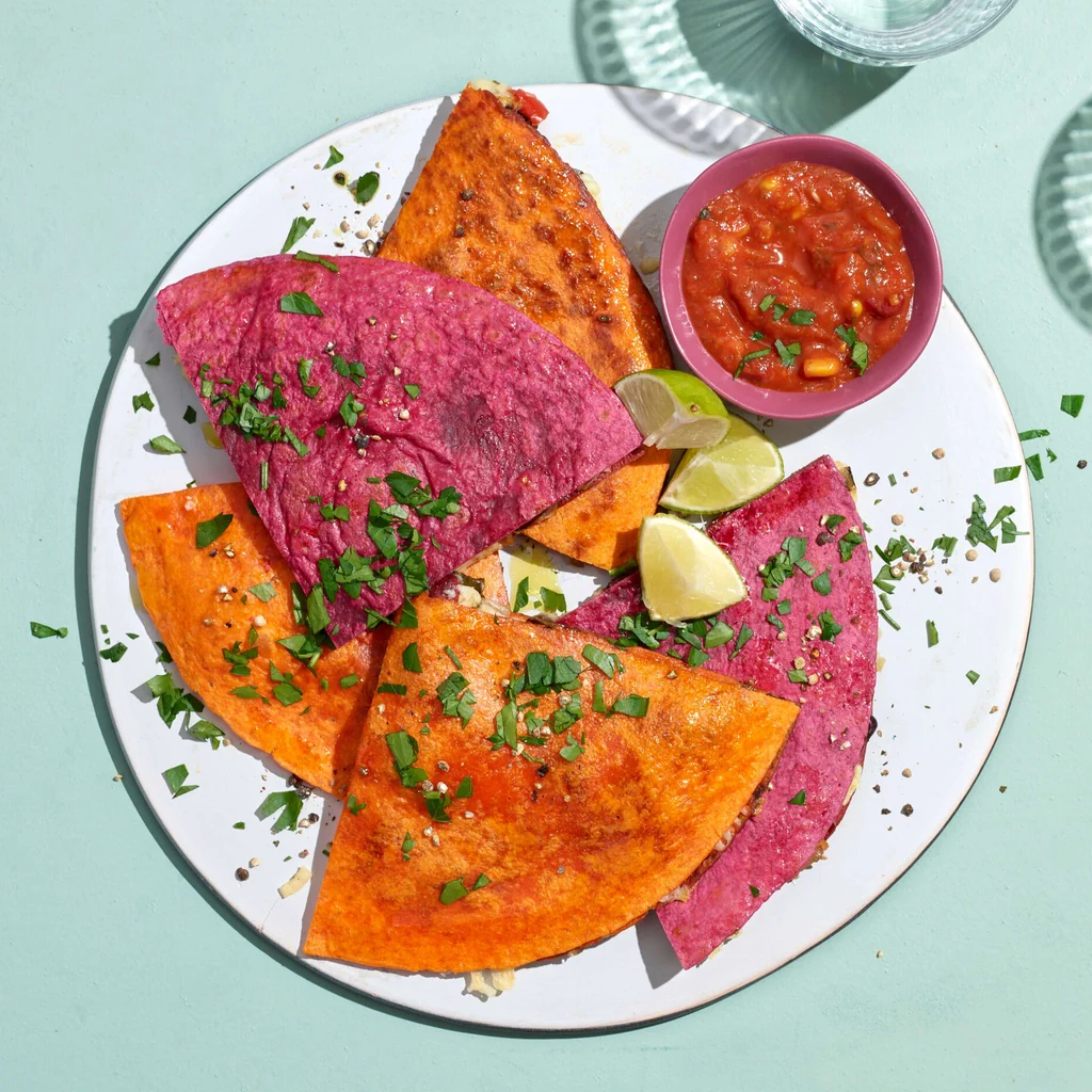 Quesadillas alle bietole
