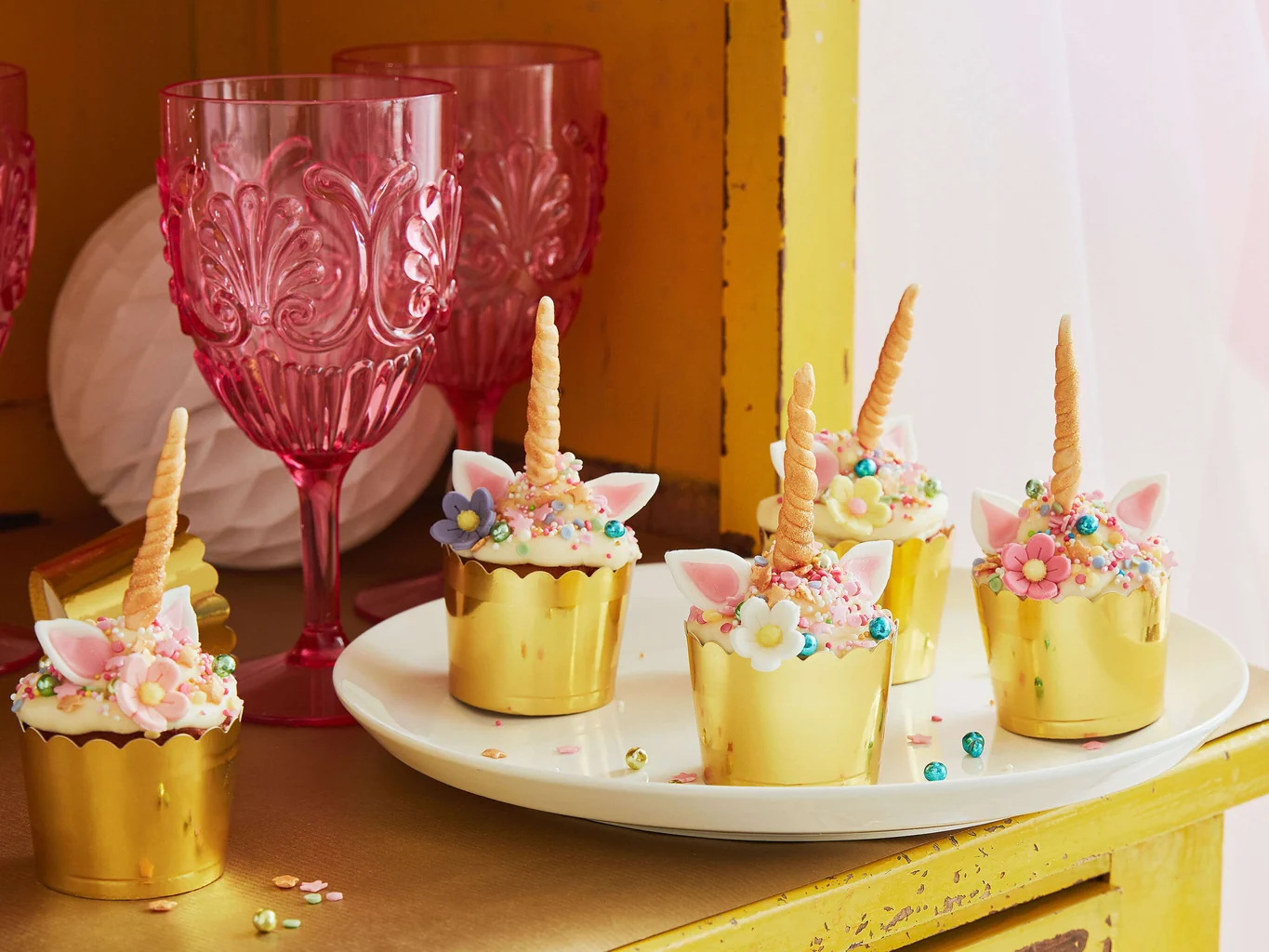 Einhorn-Cupcakes