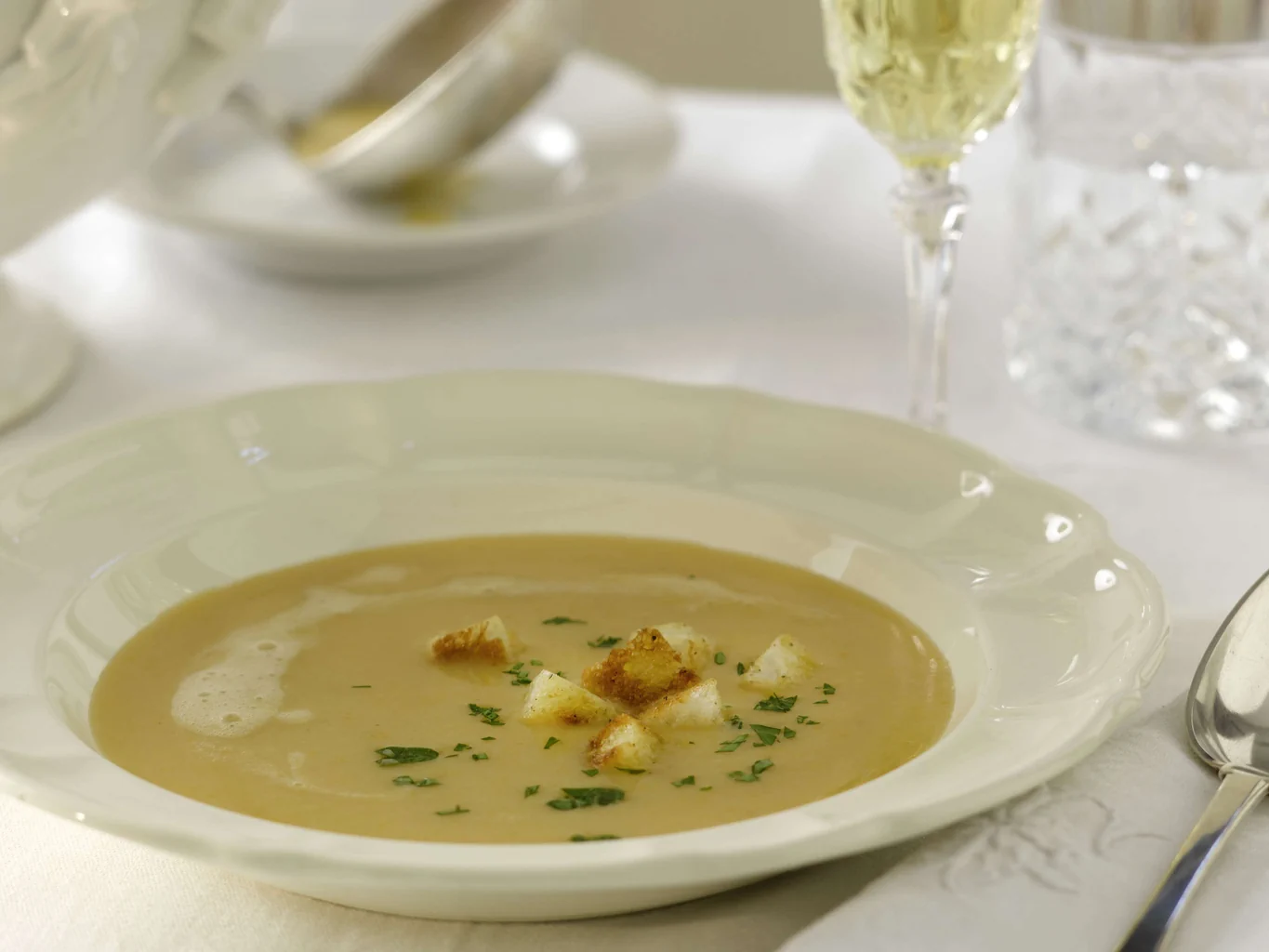 Gerstencremesuppe