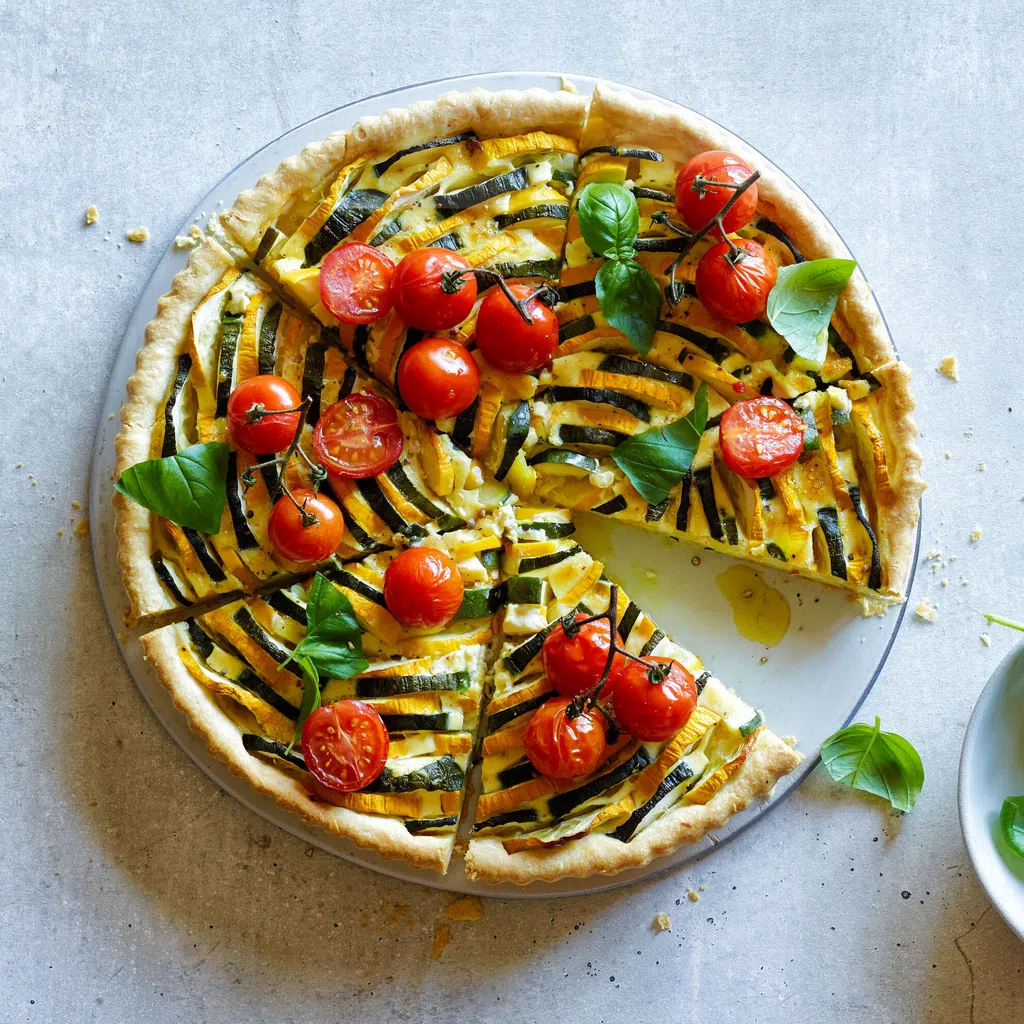 Zucchetti-Tomaten-Quiche