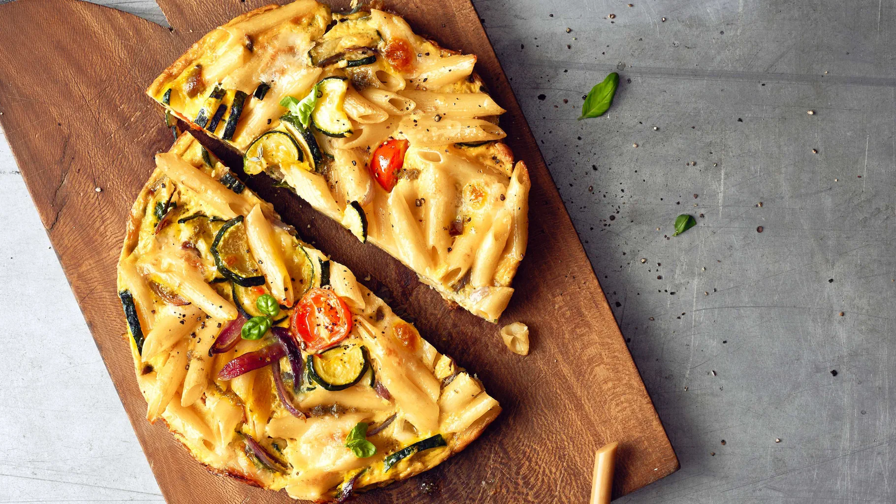 Teigwaren-Gemüse-Frittata