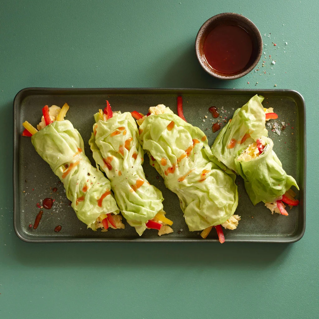 Rührei-Salat-Rolle